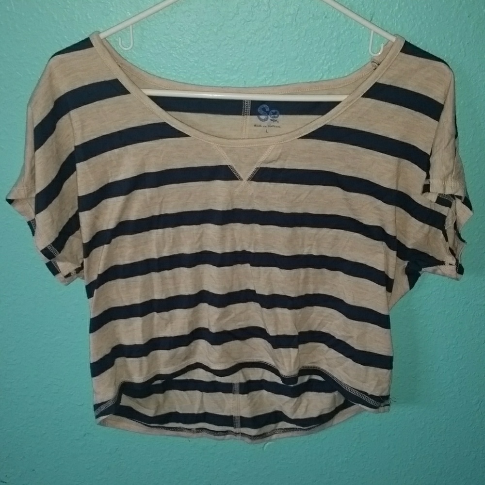 Striped crop top